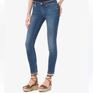 Michael Kors Women's Blue Jeans Skinny Ankle with flaw